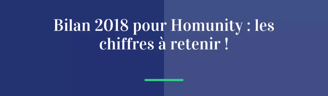 Bilan 2018 pour Homunity : les chiffres à retenir !